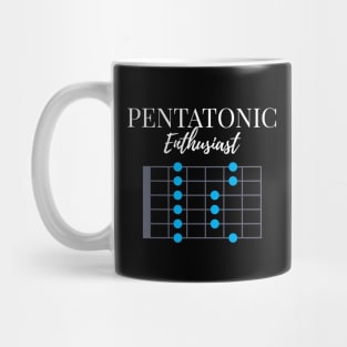 Pentatonic Scale Enthusiast Dark Theme Mug